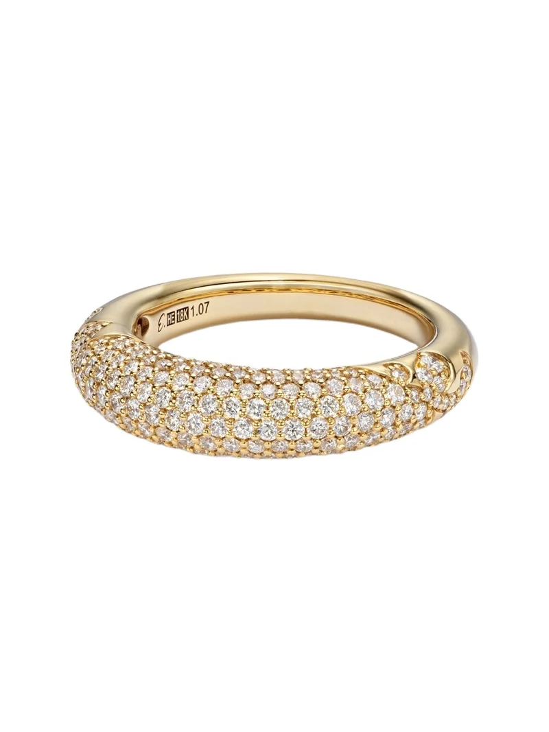 New York 66 Medium 18kt gold ring with diamonds New York 66 Medium 18kt gold ring with diamonds