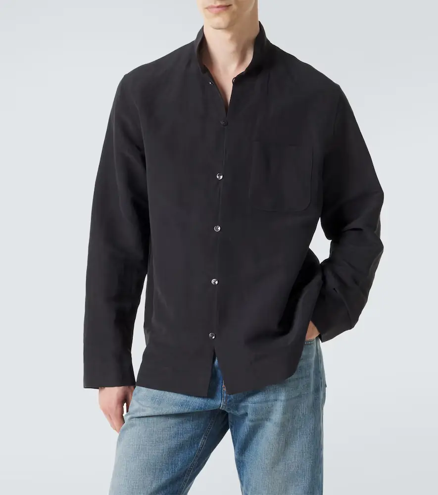 Umit Benan Francis linen and silk shirt | Thumbnail 2