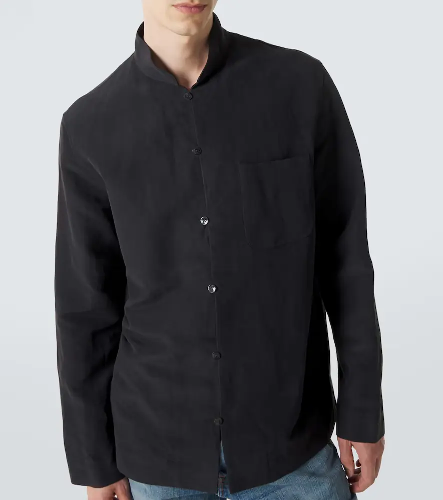 Umit Benan Francis linen and silk shirt | Thumbnail 3