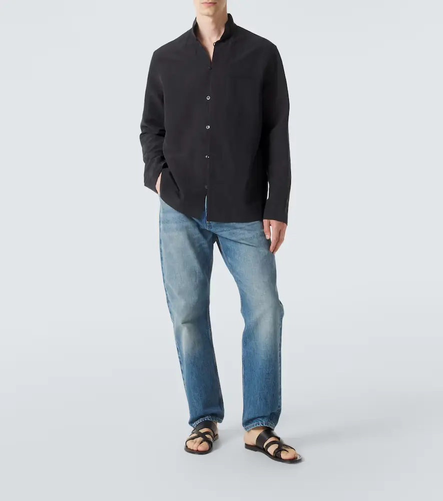 Umit Benan Francis linen and silk shirt | Thumbnail 6