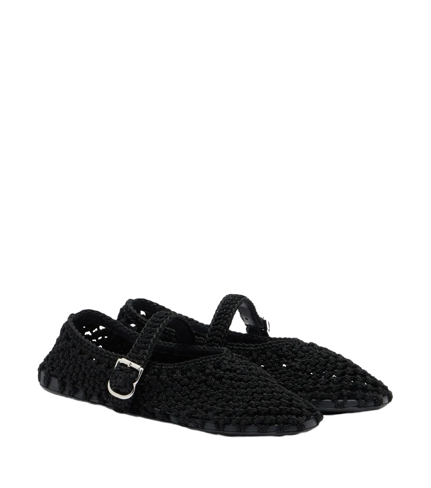 Alaïa Alaïa Braided satin cord ballet flats