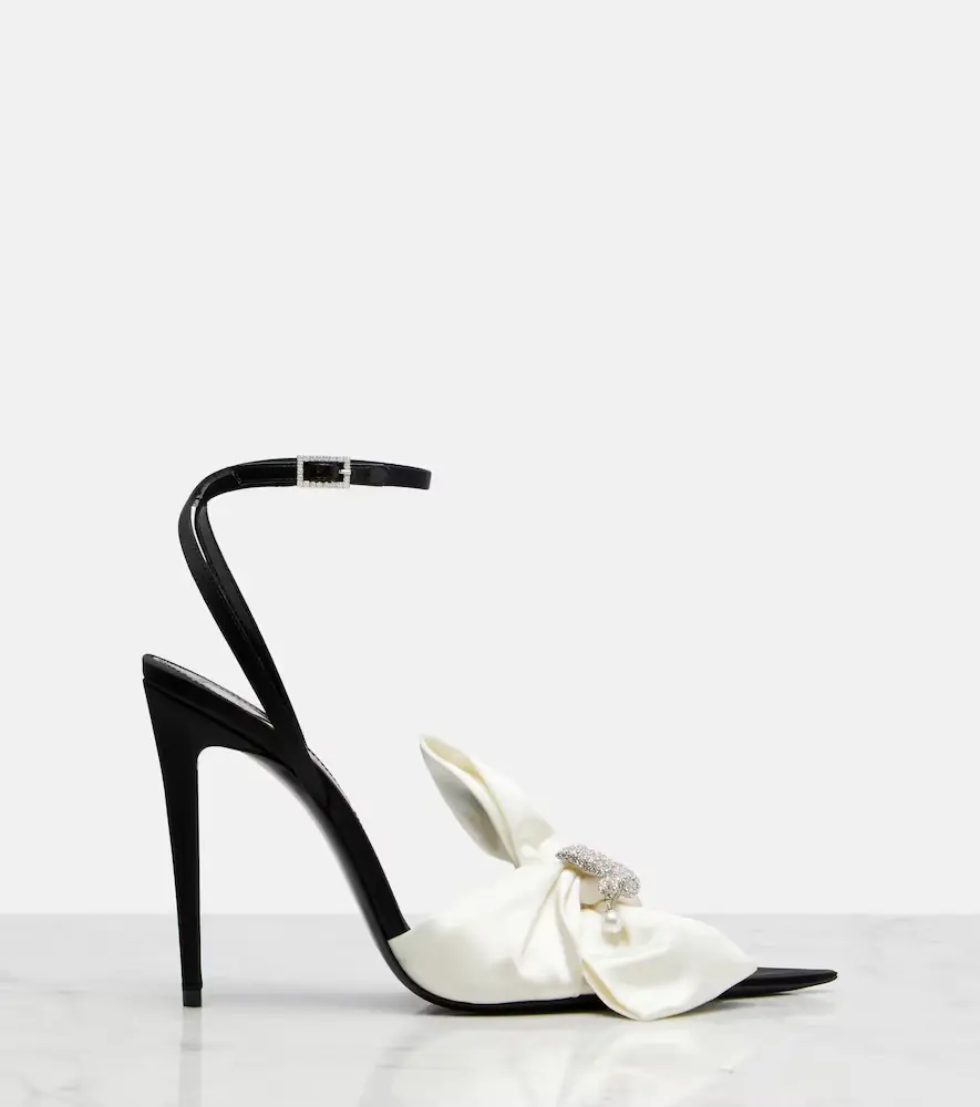 Saint Laurent Dove embellished sandals | Thumbnail 3 Saint Laurent Dove embellished sandals | Thumbnail 3