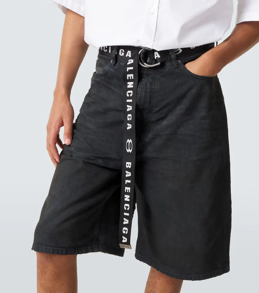 Balenciaga Unity belted denim Bermuda shorts | Thumbnail 2 Balenciaga Unity belted denim Bermuda shorts | Thumbnail 2
