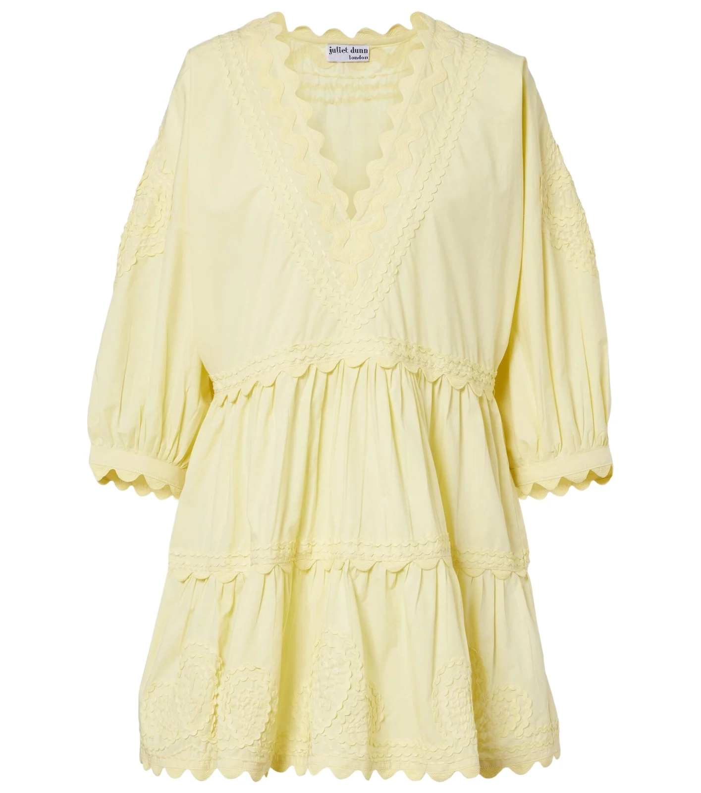 Embroidered cotton minidress