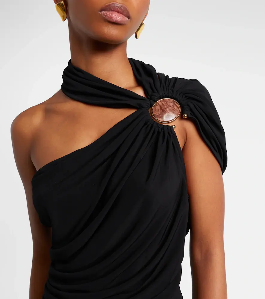 Christopher Esber Embellished draped jersey top | Thumbnail 5