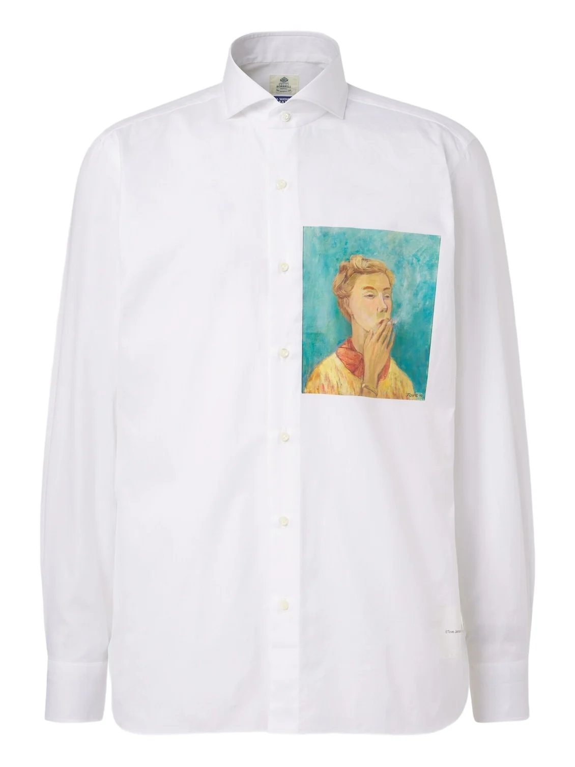 Junya Watanabe x Luigi Borrelli printed cotton shirt