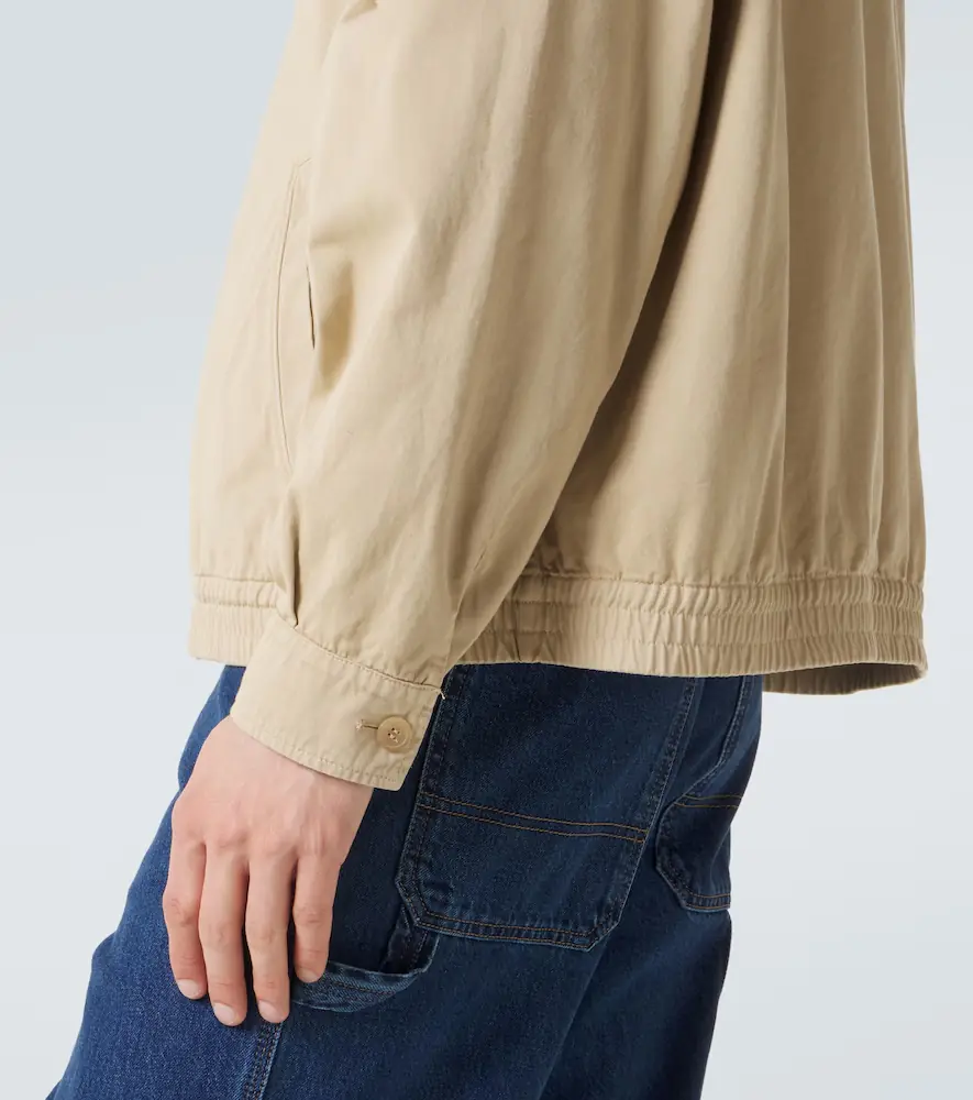 Prada Leather-trimmed cotton blouson jacket | Thumbnail 5 Prada Leather-trimmed cotton blouson jacket | Thumbnail 5