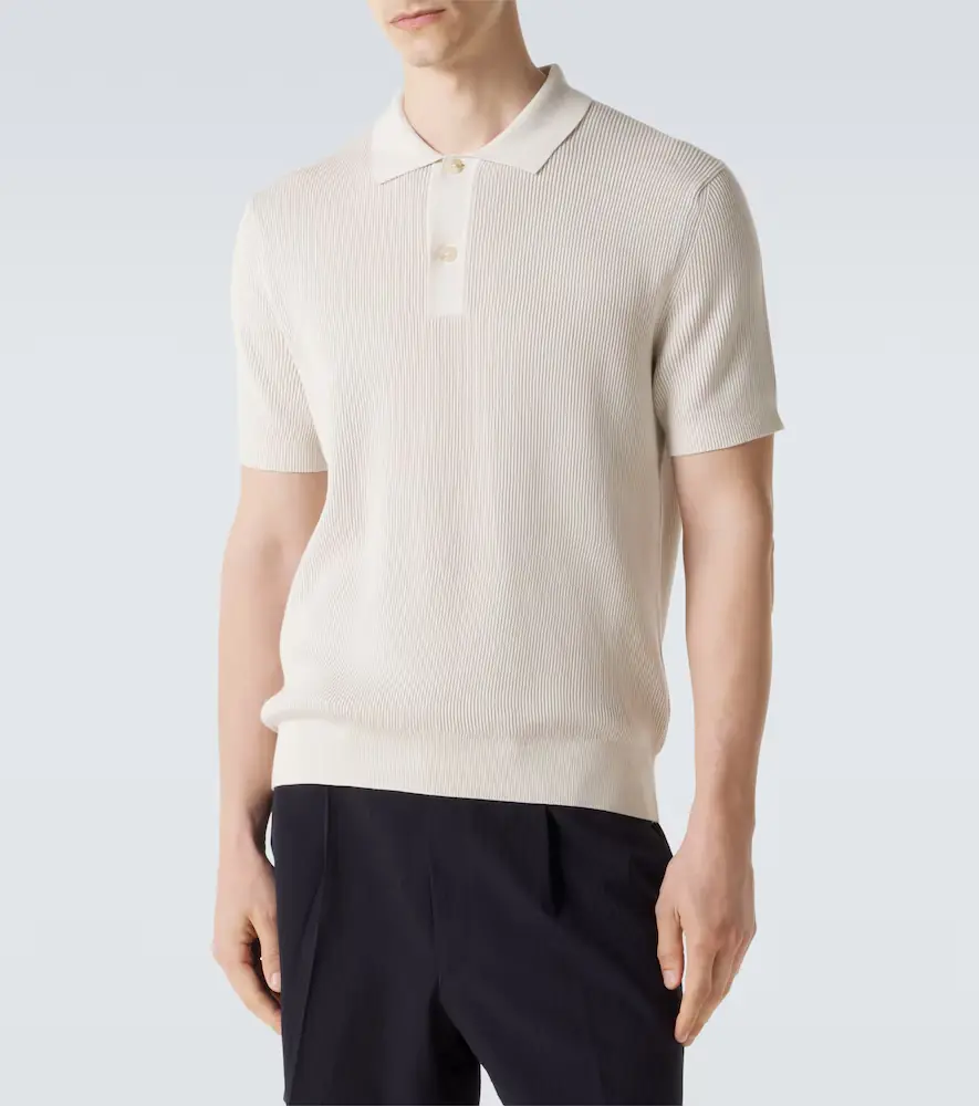 Sunspel Ribbed-knit cotton polo shirt | Thumbnail 3 Sunspel Ribbed-knit cotton polo shirt | Thumbnail 3