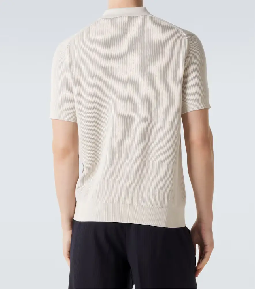 Sunspel Ribbed-knit cotton polo shirt | Thumbnail 4 Sunspel Ribbed-knit cotton polo shirt | Thumbnail 4