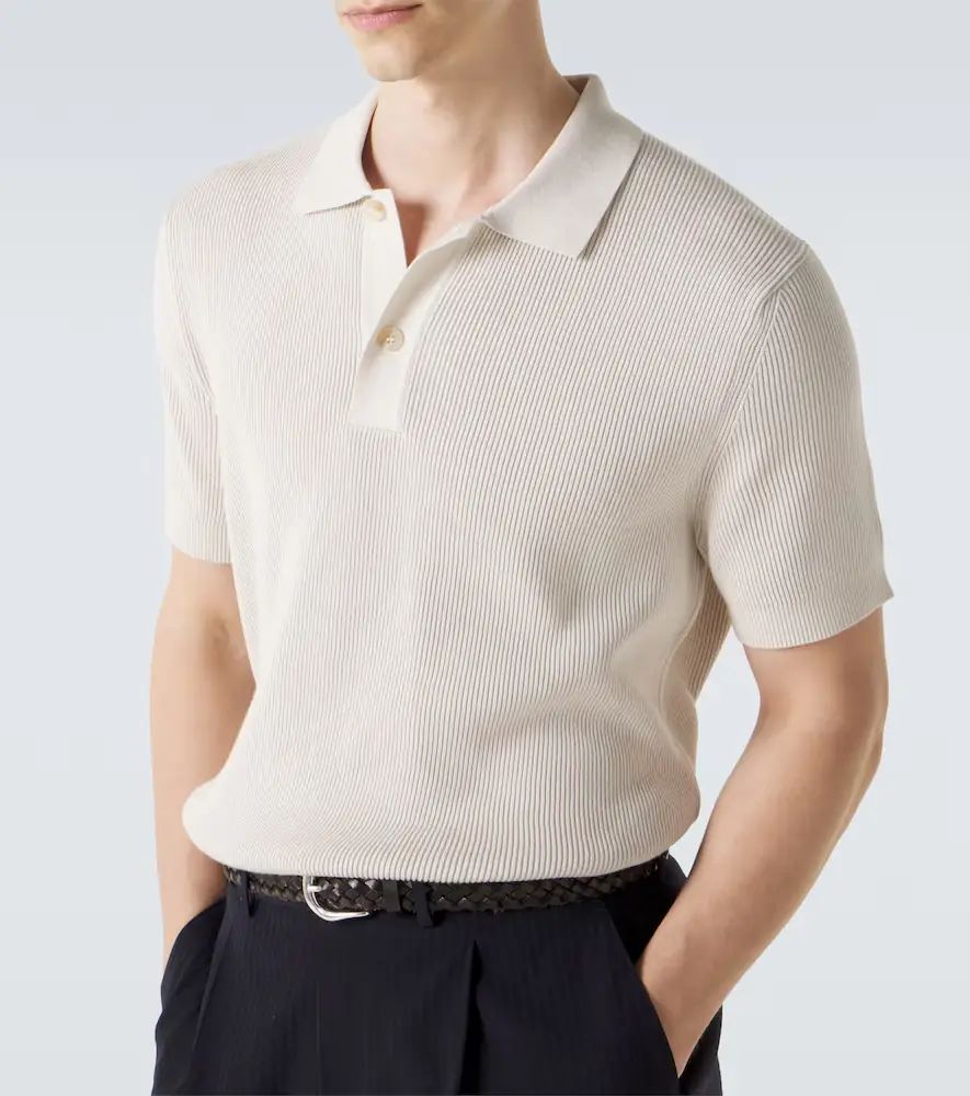 Sunspel Ribbed-knit cotton polo shirt | Thumbnail 5 Sunspel Ribbed-knit cotton polo shirt | Thumbnail 5