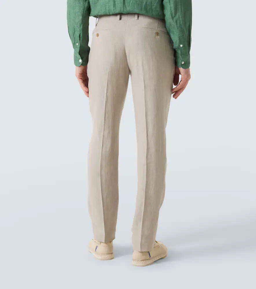 Sunspel Linen straight pants | Thumbnail 2