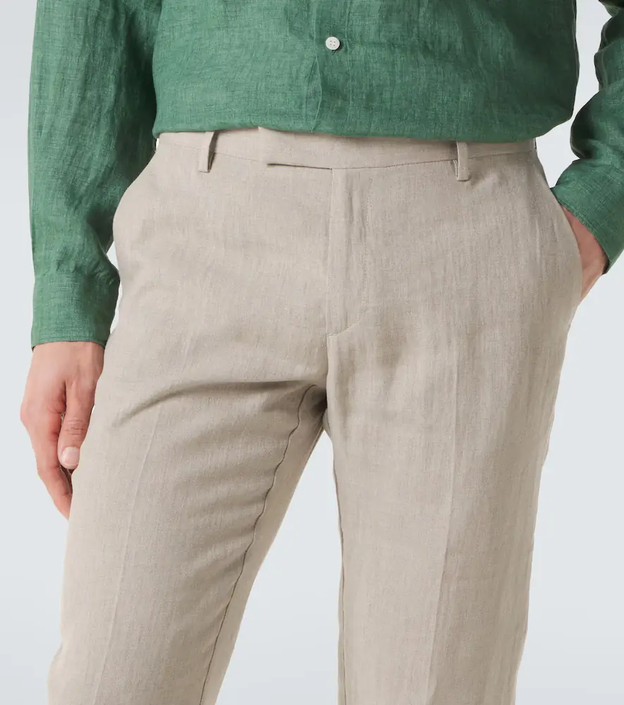 Sunspel Linen straight pants | Thumbnail 3
