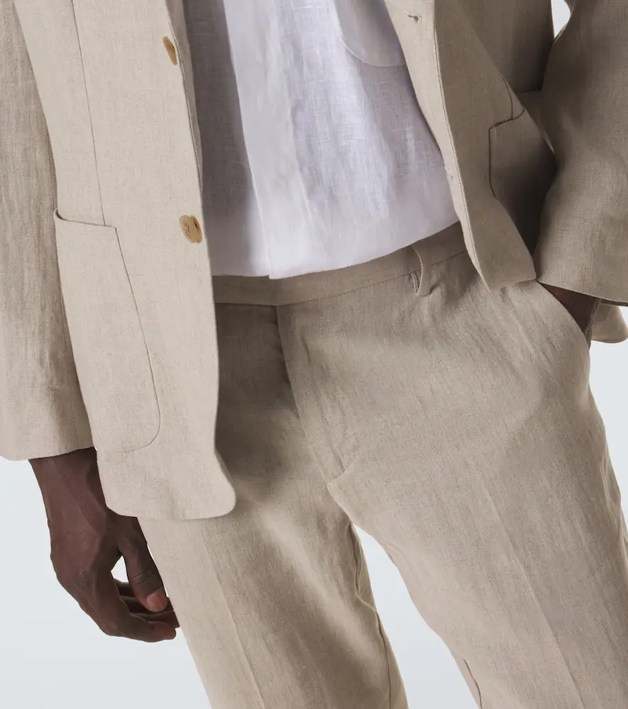 Sunspel Linen straight pants | Thumbnail 6