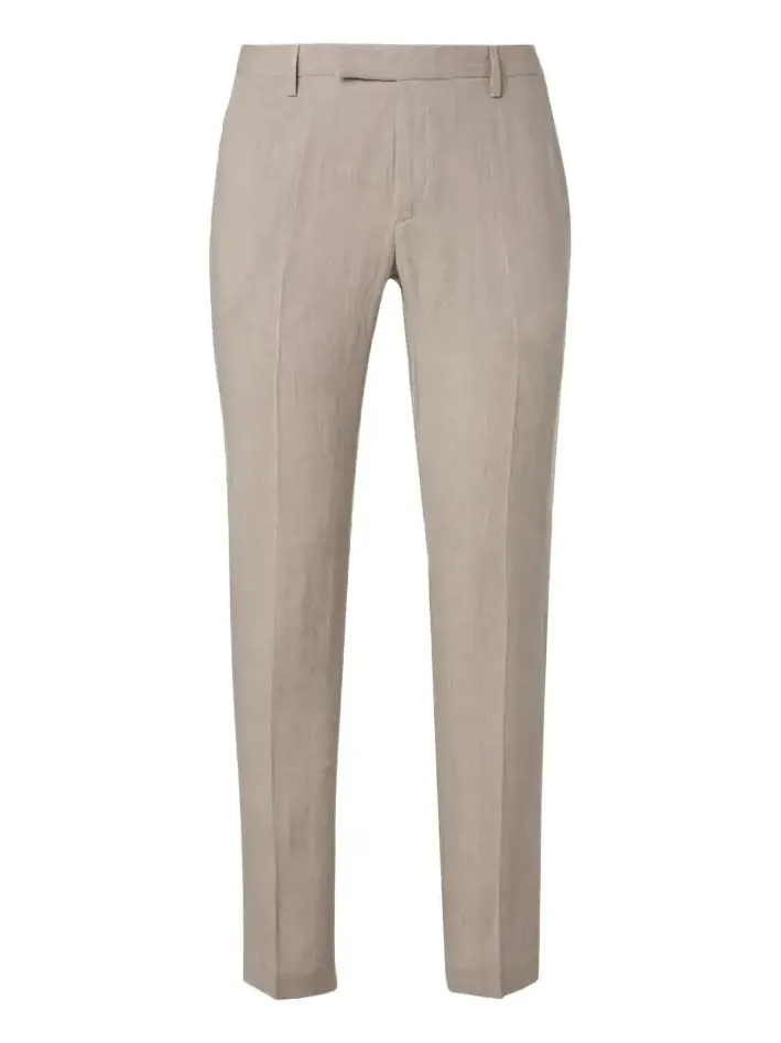 Linen straight pants