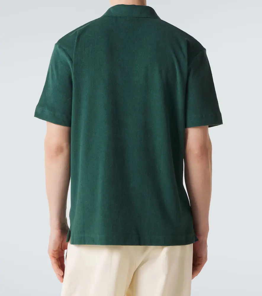 Sunspel Cotton terry polo shirt | Thumbnail 3 Sunspel Cotton terry polo shirt | Thumbnail 3