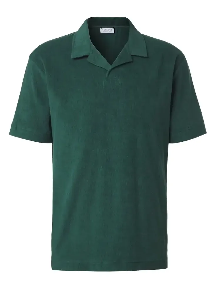 Cotton terry polo shirt Cotton terry polo shirt