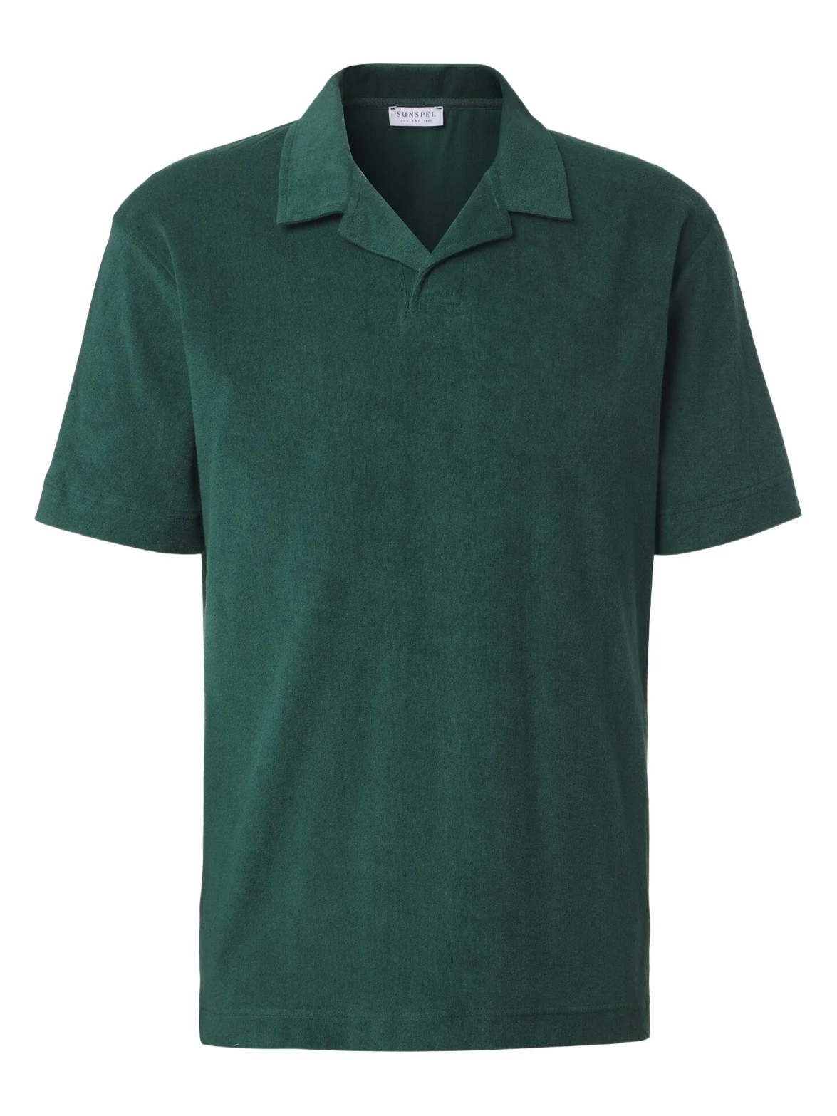 Cotton terry polo shirt