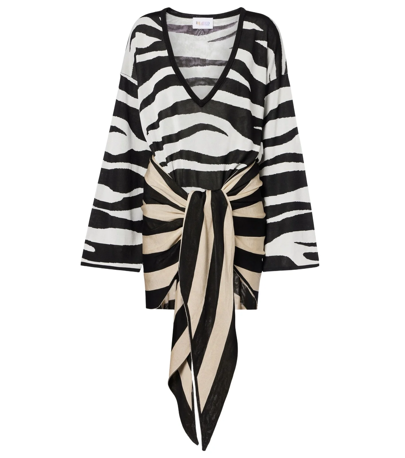 Knitted zebra-print minidress Knitted zebra-print minidress