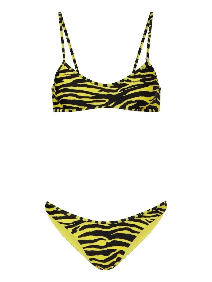 Animal-print bikini