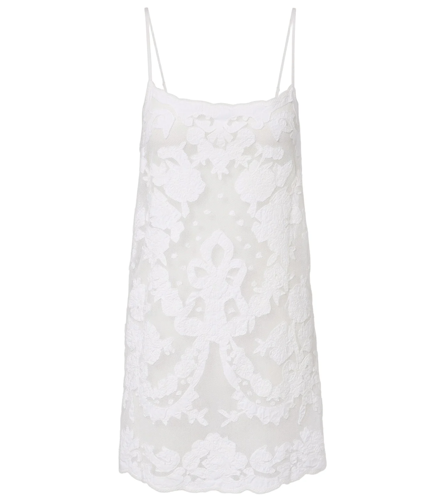 Embroidered cotton minidress Embroidered cotton minidress
