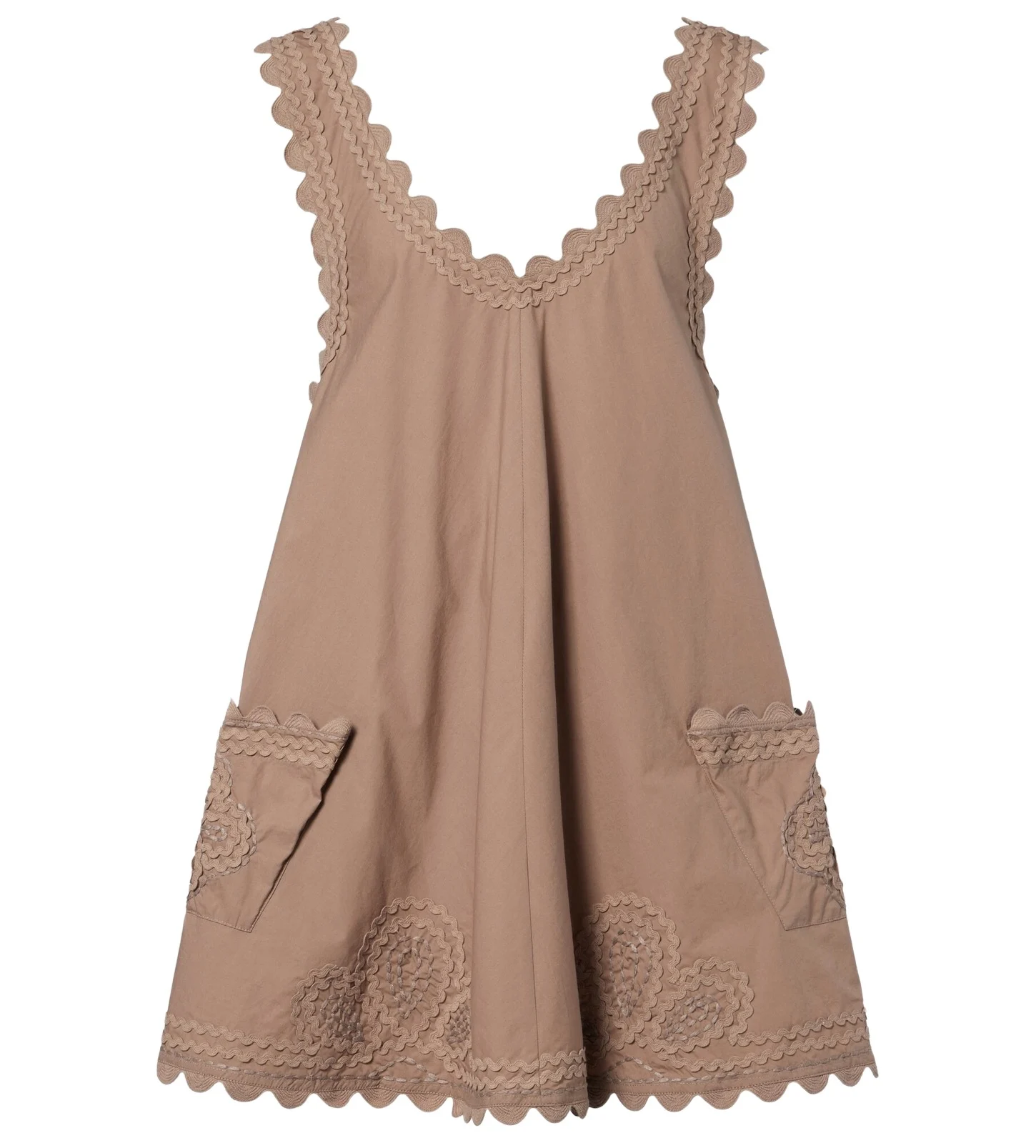 Embroidered cotton minidress Embroidered cotton minidress