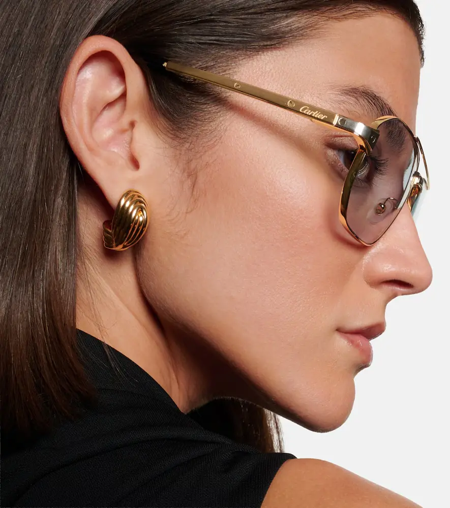 Cartier Eyewear Collection Santos De Cartier aviator sunglasses | Thumbnail 5 Cartier Eyewear Collection Santos De Cartier aviator sunglasses | Thumbnail 5