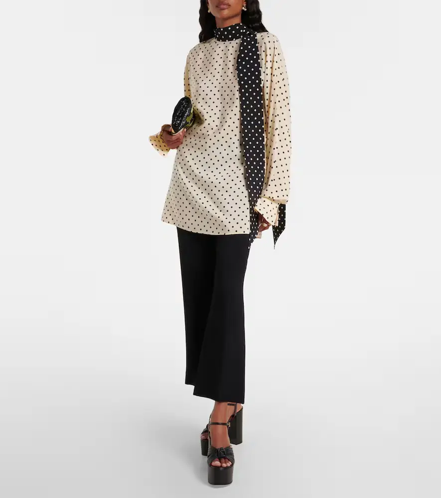 Valentino Garavani Plusdepois silk crêpe de chine blouse | Thumbnail 5 Valentino Garavani Plusdepois silk crêpe de chine blouse | Thumbnail 5