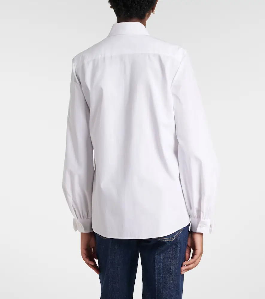 Valentino Garavani Bow-detail cotton poplin shirt | Thumbnail 4 Valentino Garavani Bow-detail cotton poplin shirt | Thumbnail 4
