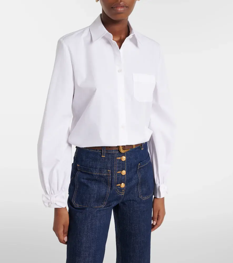 Valentino Garavani Bow-detail cotton poplin shirt | Thumbnail 7 Valentino Garavani Bow-detail cotton poplin shirt | Thumbnail 7