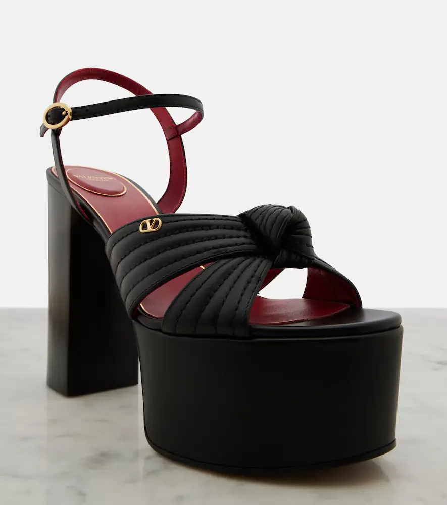 Valentino Garavani Crasher leather platform sandals | Thumbnail 3 Valentino Garavani Crasher leather platform sandals | Thumbnail 3