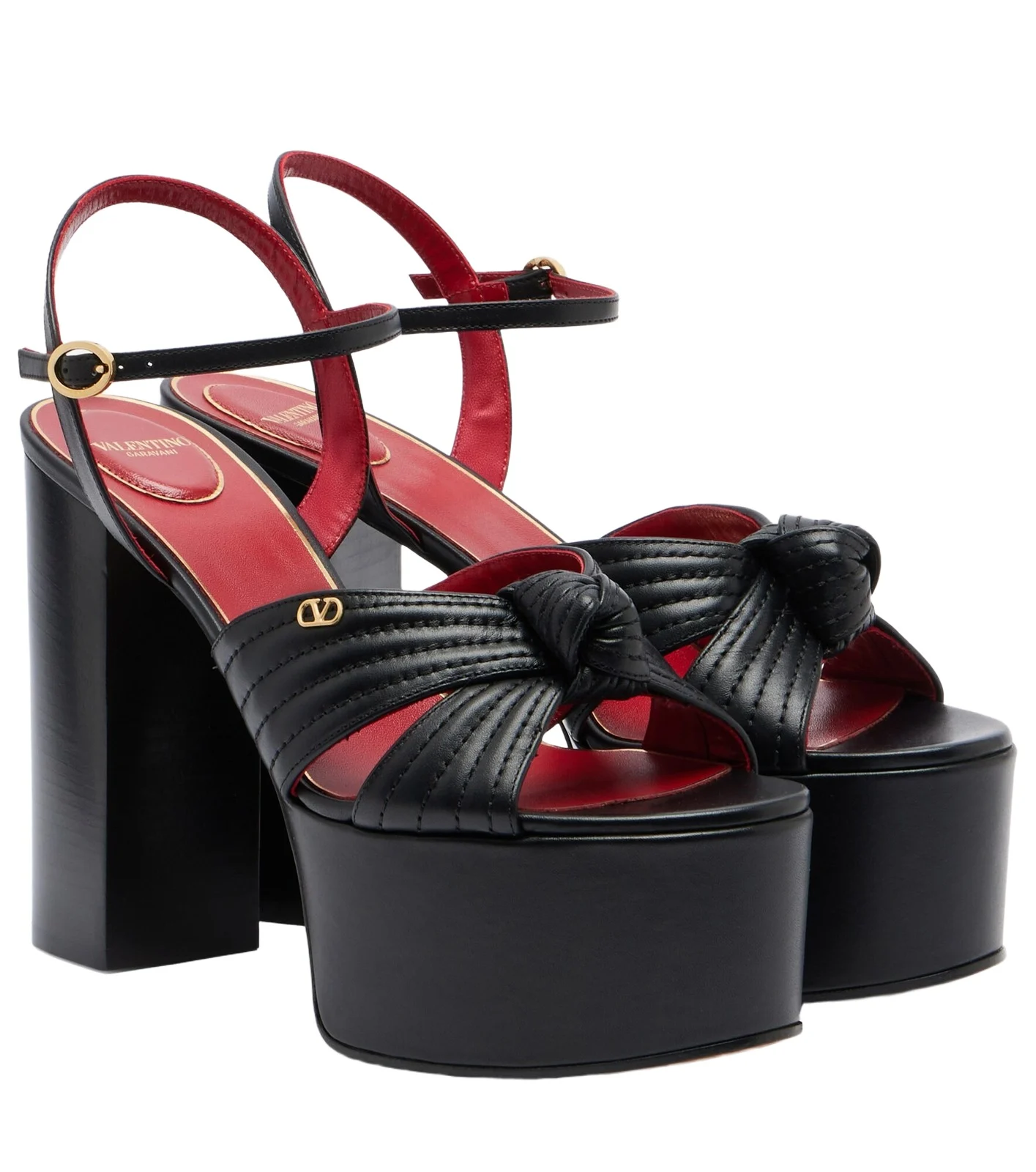 Crasher leather platform sandals