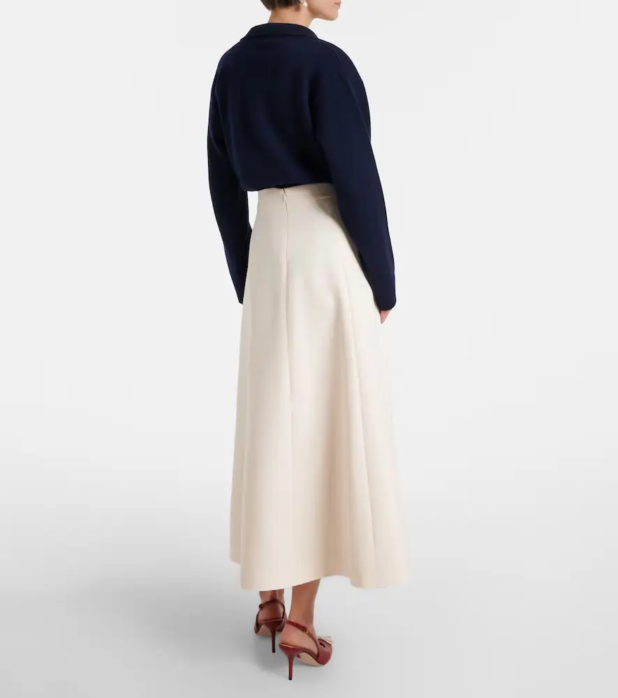 Valentino Garavani VGold Crepe Couture midi skirt | Thumbnail 2 Valentino Garavani VGold Crepe Couture midi skirt | Thumbnail 2
