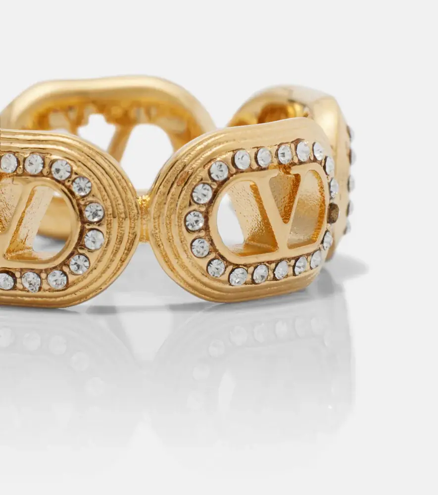 Valentino Garavani Ovalette Swarovski-embellished ring | Thumbnail 3