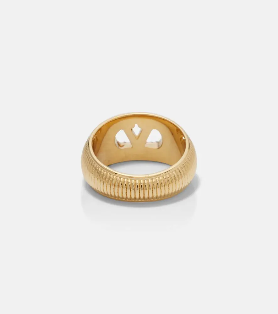 Valentino Garavani VLogo Swarovski-embellished ring | Thumbnail 2 Valentino Garavani VLogo Swarovski-embellished ring | Thumbnail 2