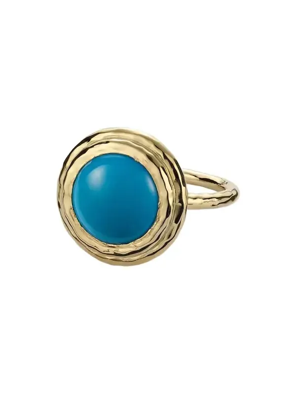Coral Beach Allia 18kt gold ring with turquoise Coral Beach Allia 18kt gold ring with turquoise