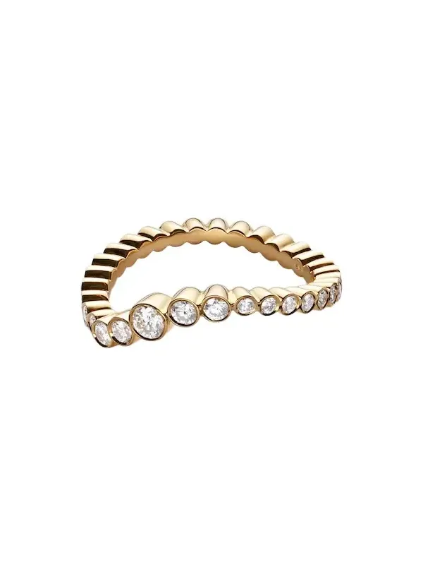 Sky Classic 18kt gold ring with diamonds