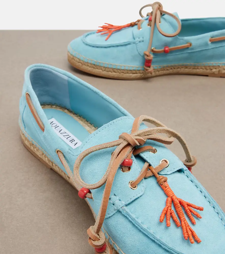 Aquazzura Seafarer beaded suede espadrilles | Thumbnail 4 Aquazzura Seafarer beaded suede espadrilles | Thumbnail 4