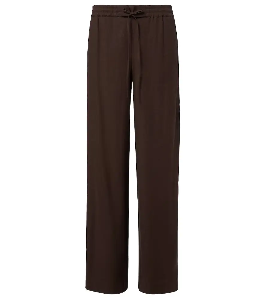 Vince Linen and rayon-blend wide-leg pants | Image 1 Vince Linen and rayon-blend wide-leg pants | Image 1