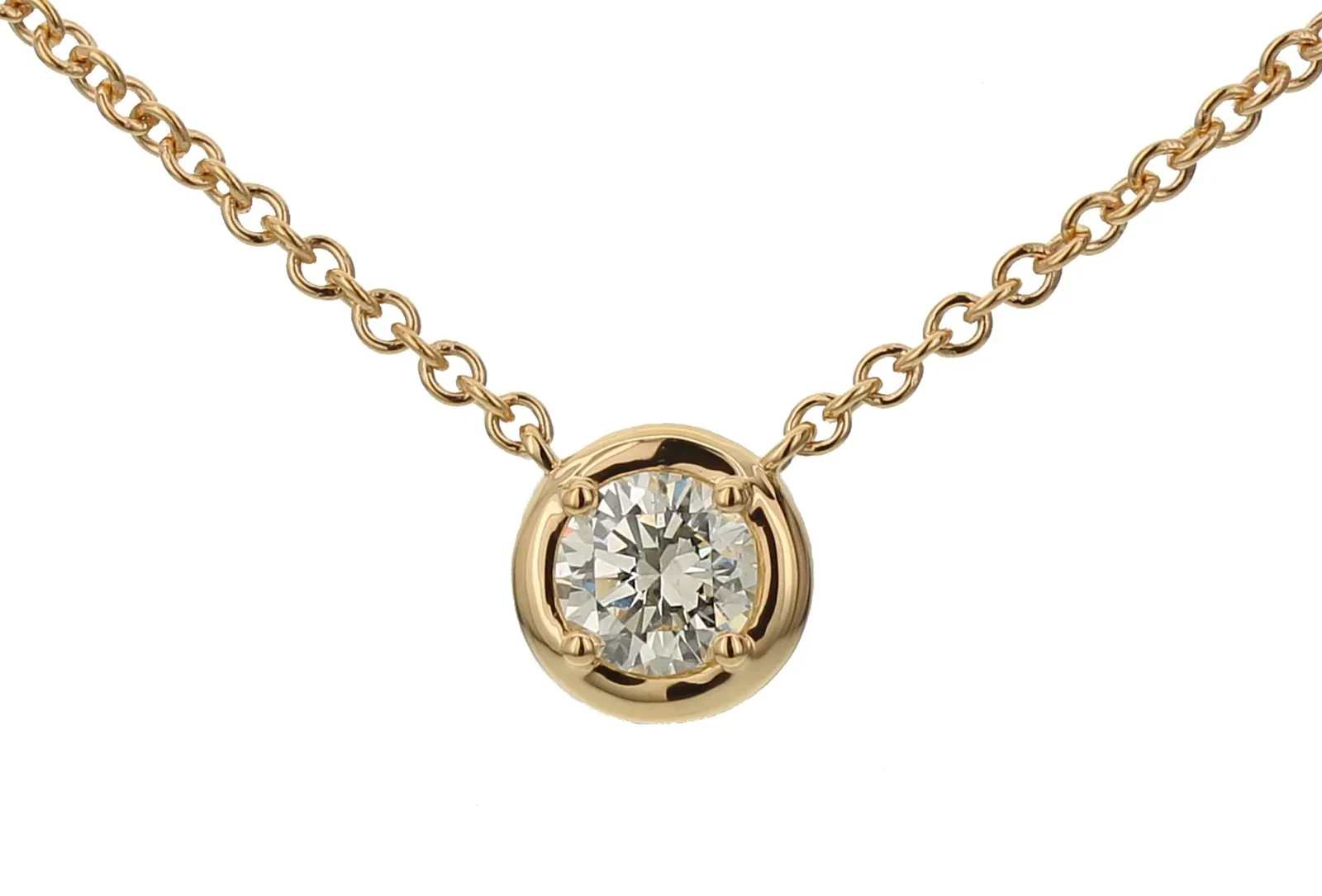 0.54ct Diamond 18K Gold Solitaire Necklace 0.54ct Diamond 18K Gold Solitaire Necklace