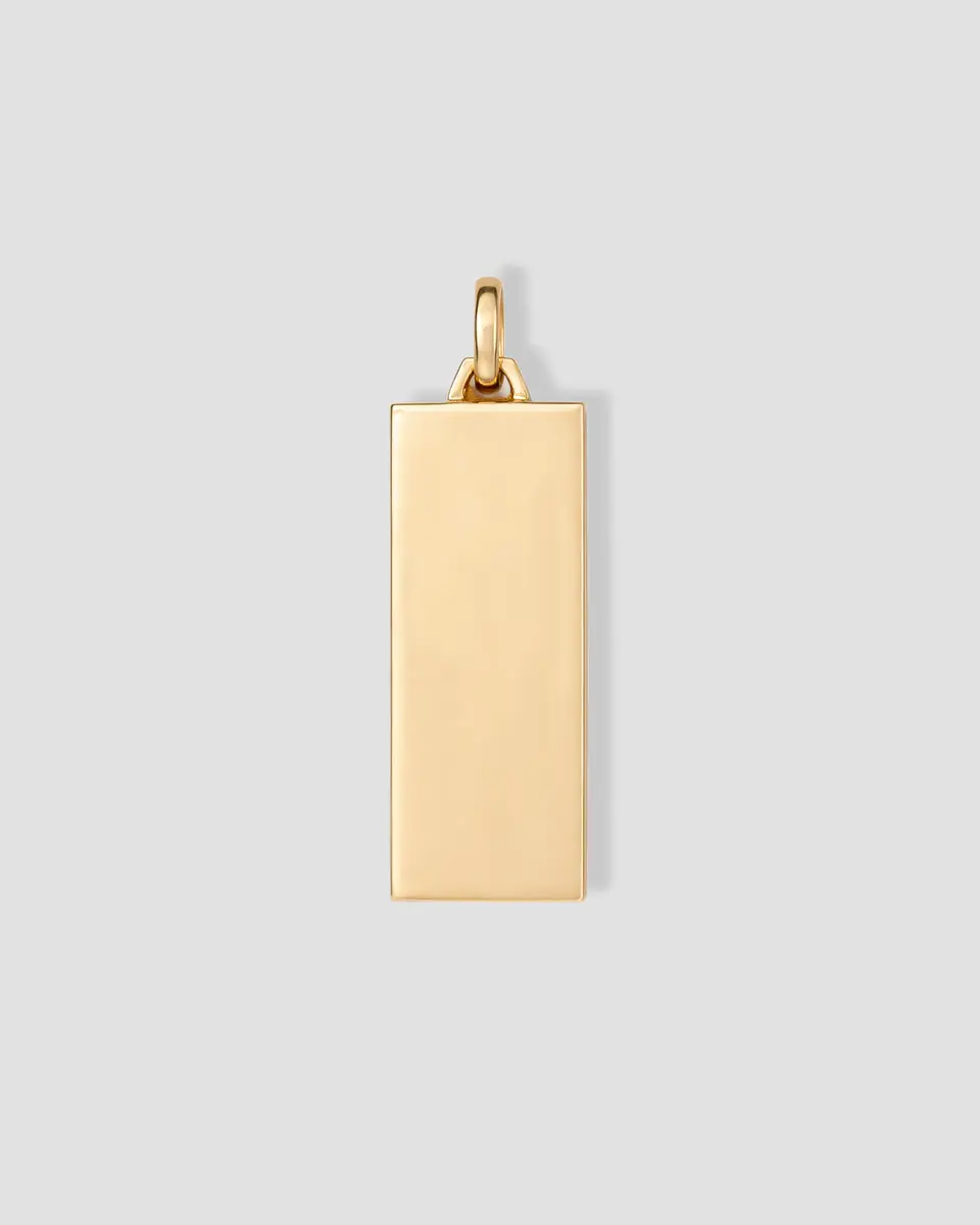 Jennifer Fisher Classic Dog Tag in 18K Yellow Gold | Thumbnail 2