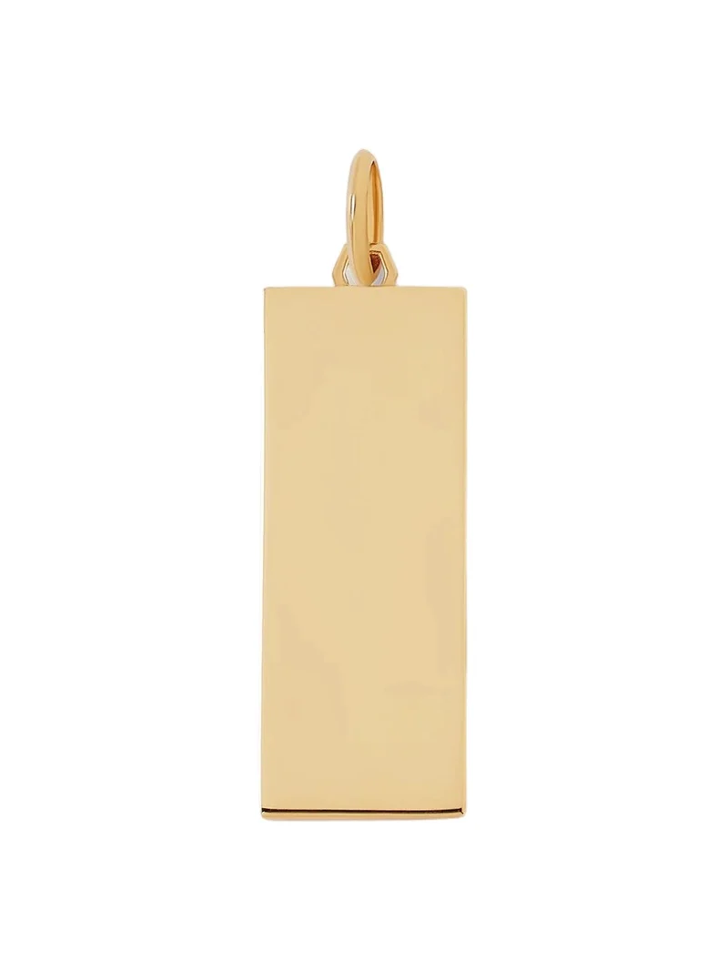 Jennifer Fisher Classic Dog Tag in 18K Yellow Gold Jennifer Fisher Classic Dog Tag in 18K Yellow Gold