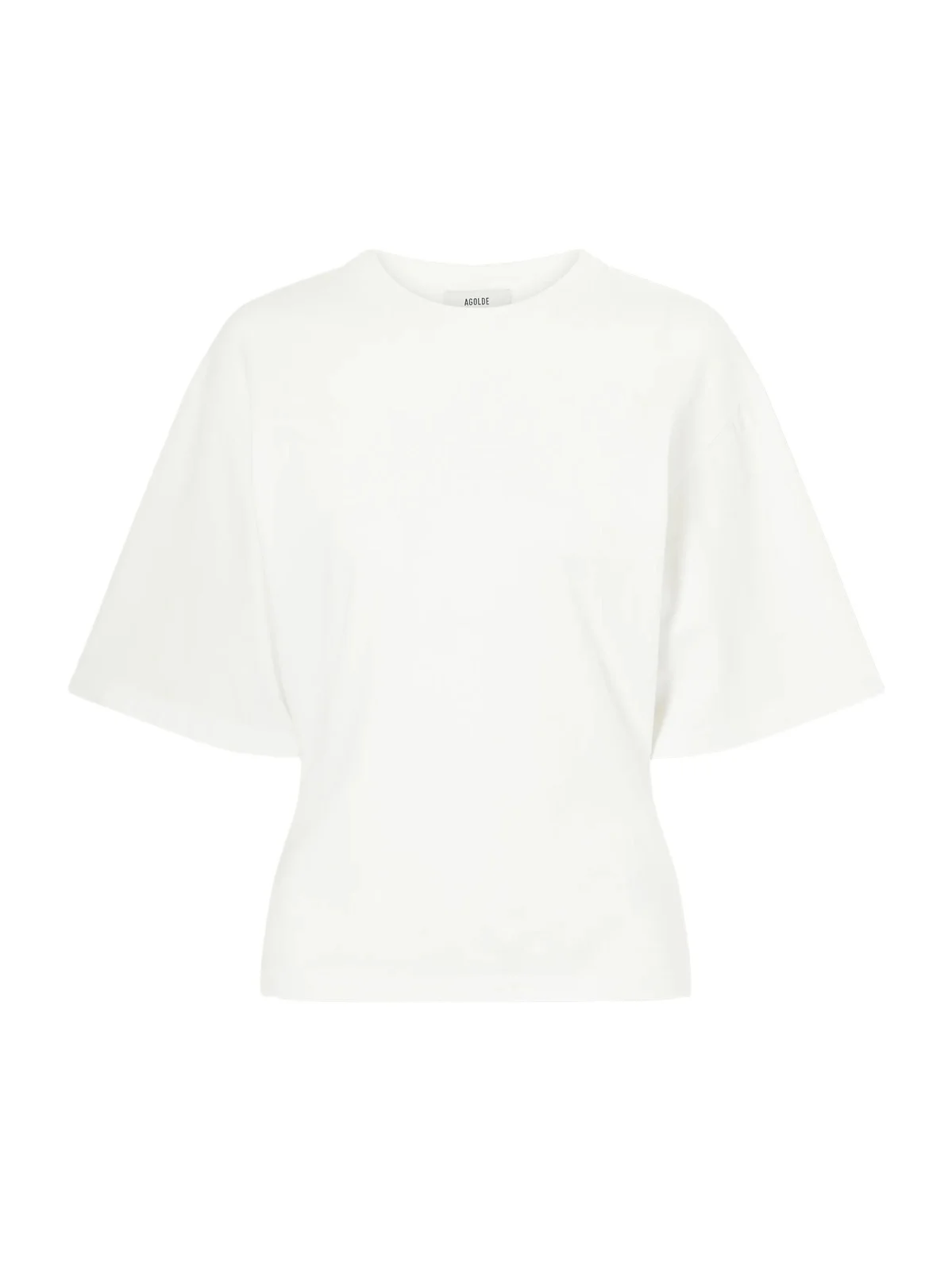 AGOLDE Storey Gathered Cotton-jersey T-shirt