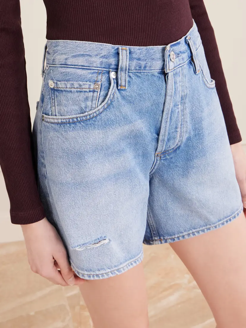 Citizens of Humanity Billie Distressed Organic Denim Shorts | Thumbnail 5 Citizens of Humanity Billie Distressed Organic Denim Shorts | Thumbnail 5