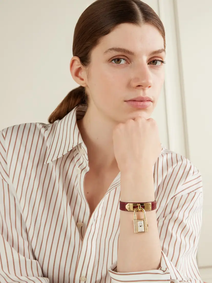 Stephanie Windsor + Hermès Vintage 1995 Kelly 18-karat Gold Diamond Watch (7'' Wrist) | Thumbnail 2 Stephanie Windsor + Hermès Vintage 1995 Kelly 18-karat Gold Diamond Watch (7'' Wrist) | Thumbnail 2