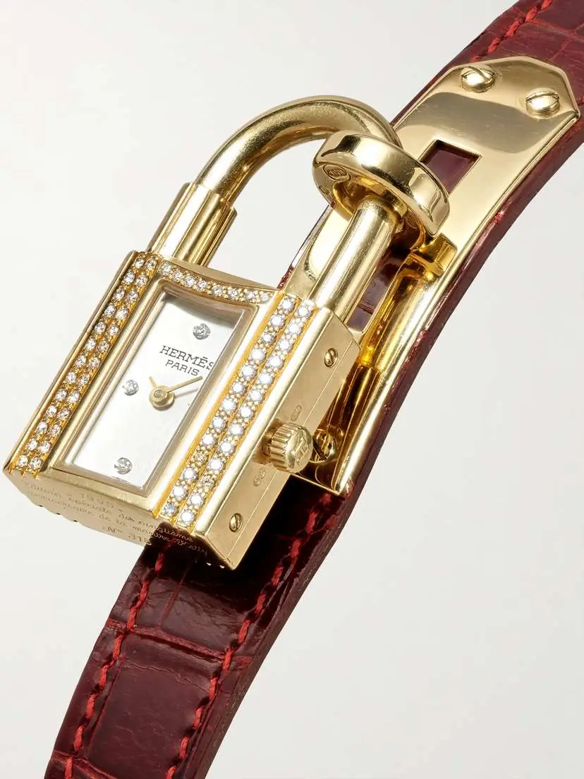 Stephanie Windsor + Hermès Vintage 1995 Kelly 18-karat Gold Diamond Watch (7'' Wrist) | Thumbnail 3 Stephanie Windsor + Hermès Vintage 1995 Kelly 18-karat Gold Diamond Watch (7'' Wrist) | Thumbnail 3
