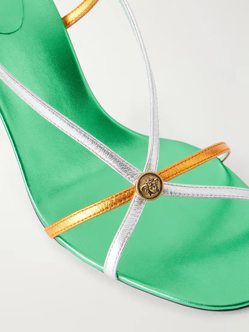 Versace 80 Metallic-leather Sandals | Thumbnail 5