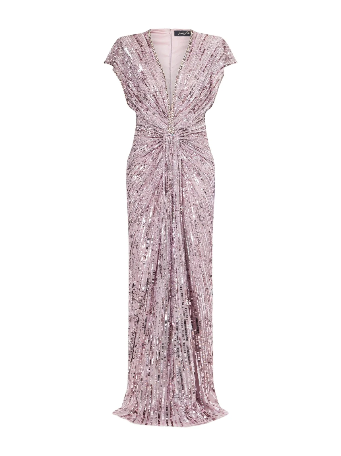 Zola Twisted Crystal-embellished Sequined Tulle Gown Zola Twisted Crystal-embellished Sequined Tulle Gown