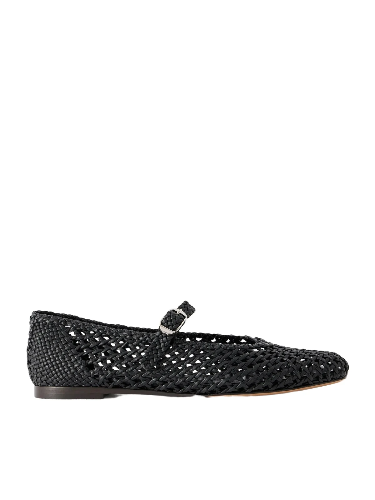 Mary Jane Knotted Leather Ballet Flats