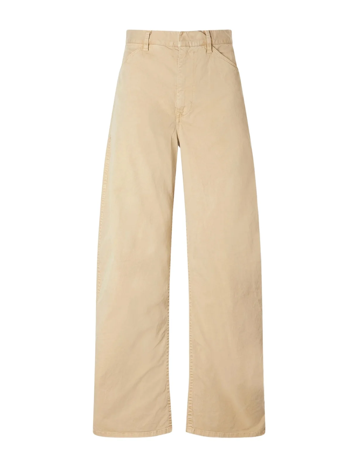Tribeca Brushed Cotton-blend Twill Barrel-leg Pants Tribeca Brushed Cotton-blend Twill Barrel-leg Pants