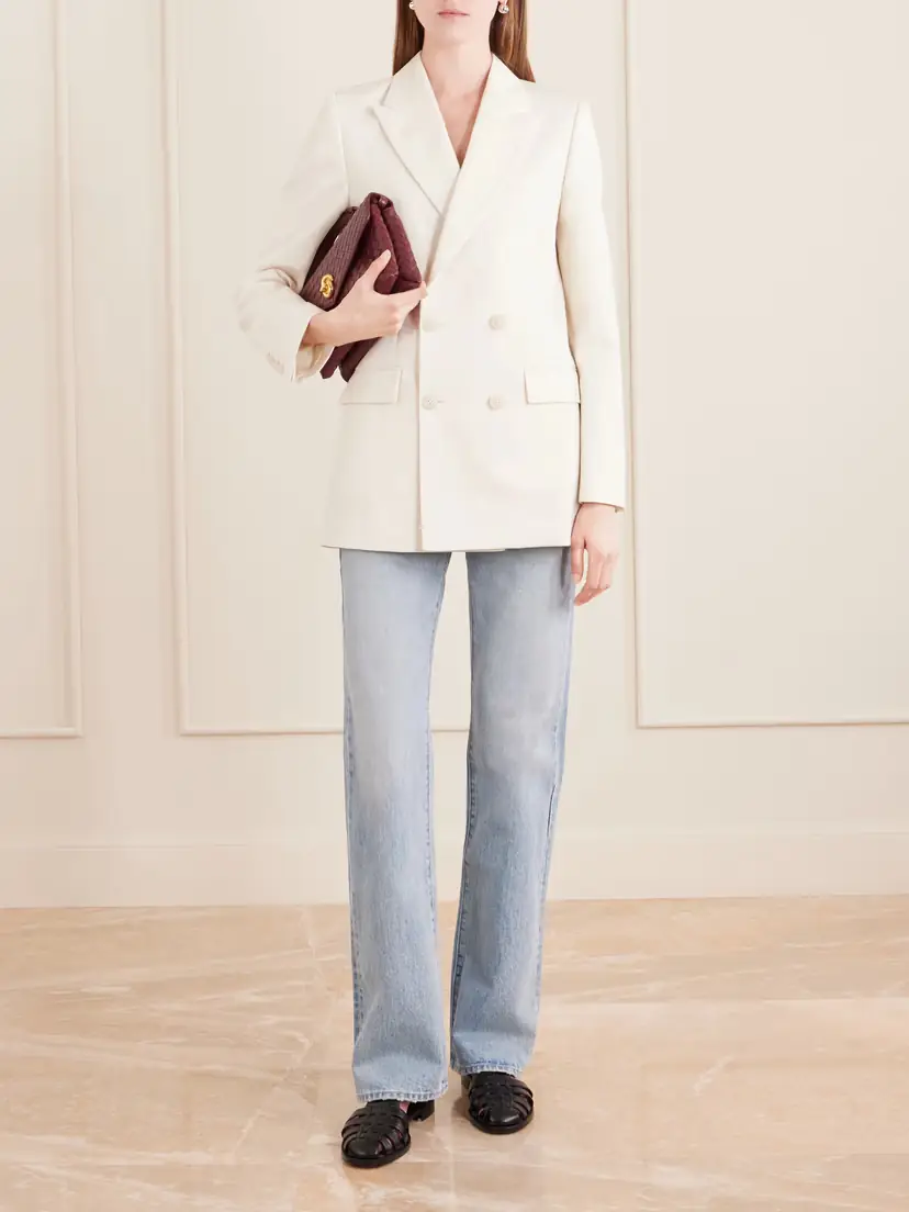 Nili Lotan Weston Double-breasted Wool-gabardine Blazer | Thumbnail 2